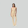 Flared V Back Yoga Jumpsuit