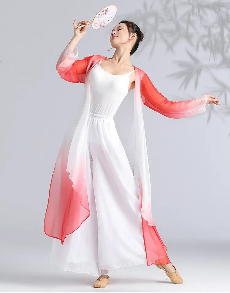 Classical Gradient Chiffon Dance Dress
