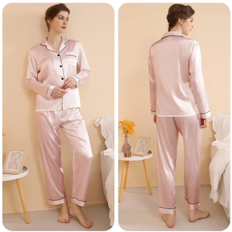 Silky Satin Plus Size Pajamas