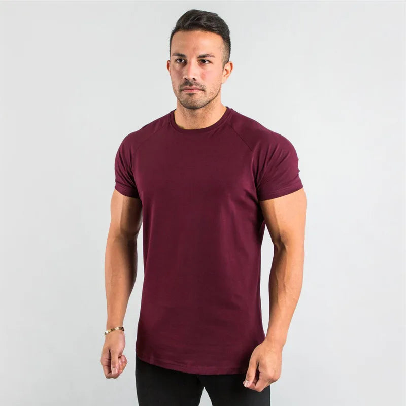 Premium Cotton Stretch Gym Tee