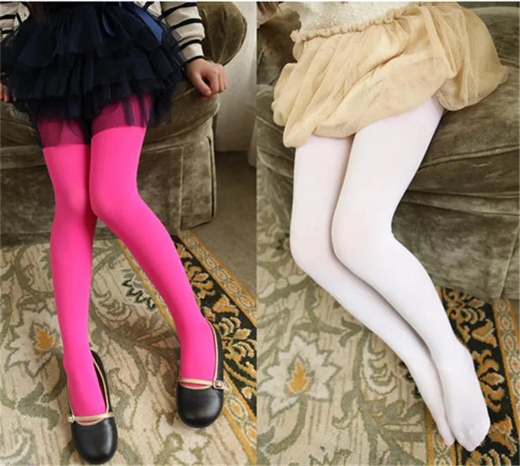 Girls Ballet Velvet Tights Kids