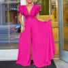 Elegant V-Neck Belted Jumpsuit