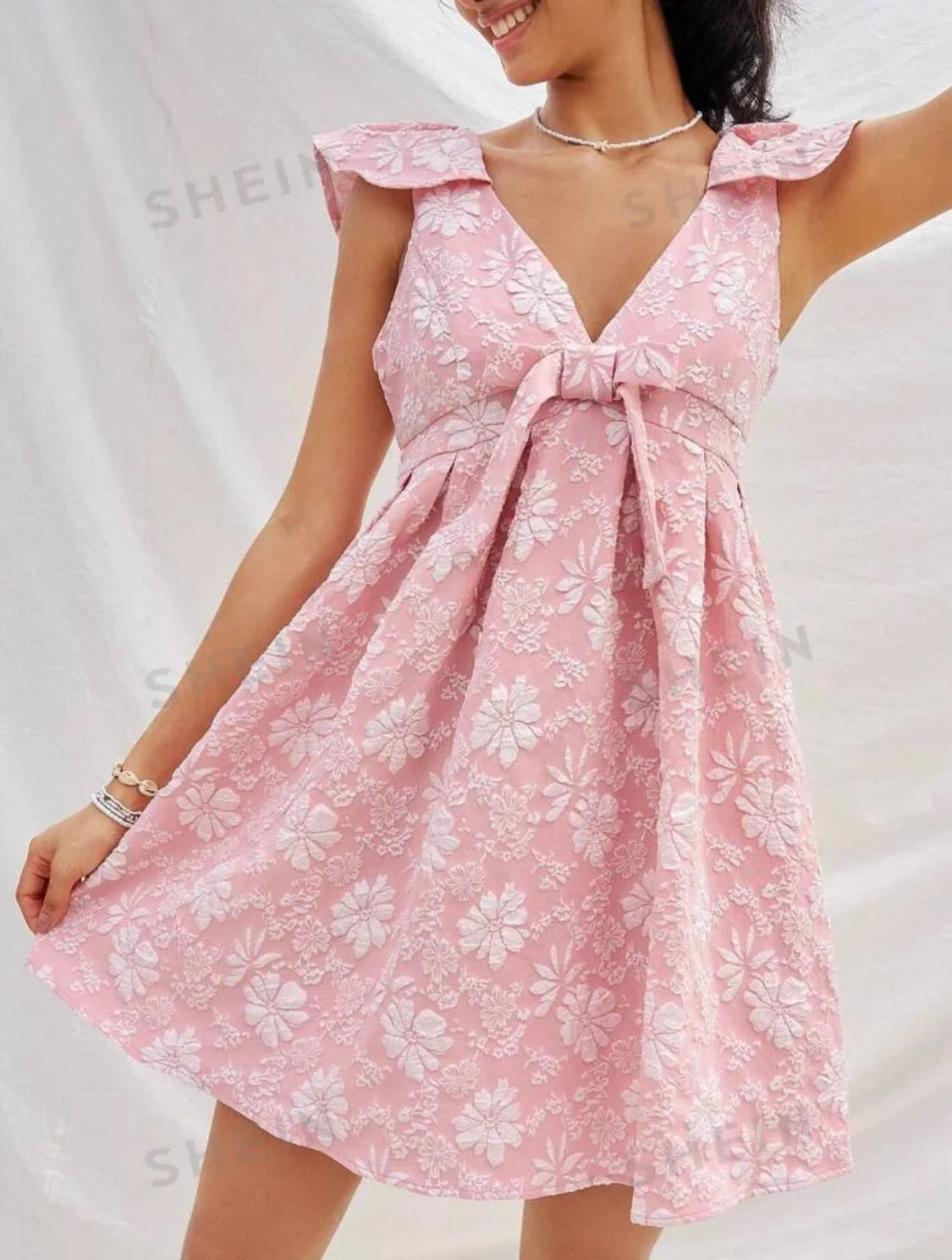 Fukro 3D Floral Jacquard Fabric