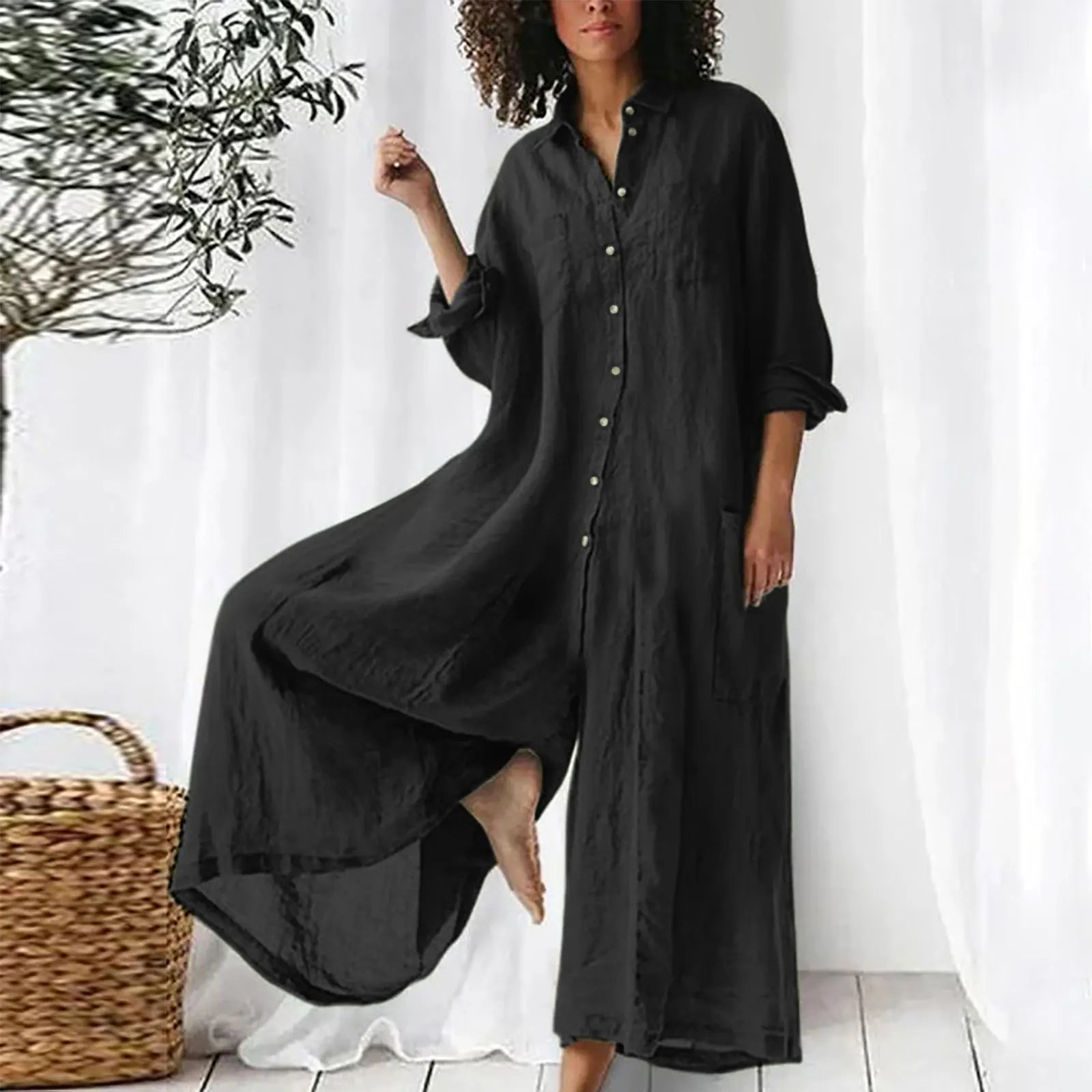 Elegant Sleeveless Wide Leg Jumpsuit