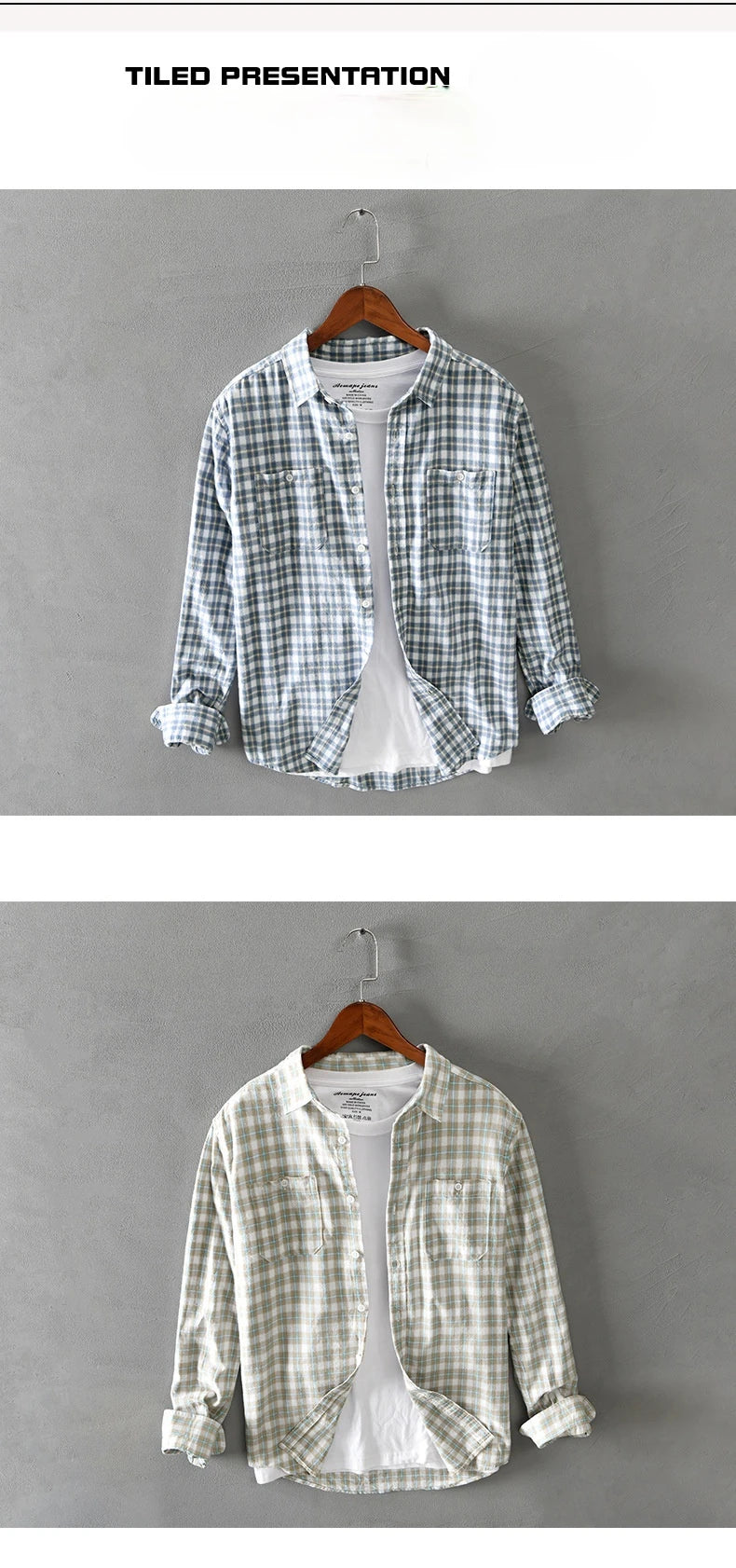 Retro Plaid Multi Pocket Shirt