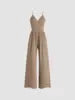 Sleeveless Square Neck Skinny Jumpsuit