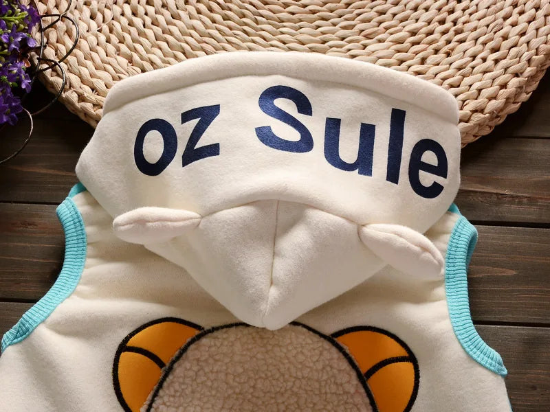 Fleece Hooded Baby Outfit Set