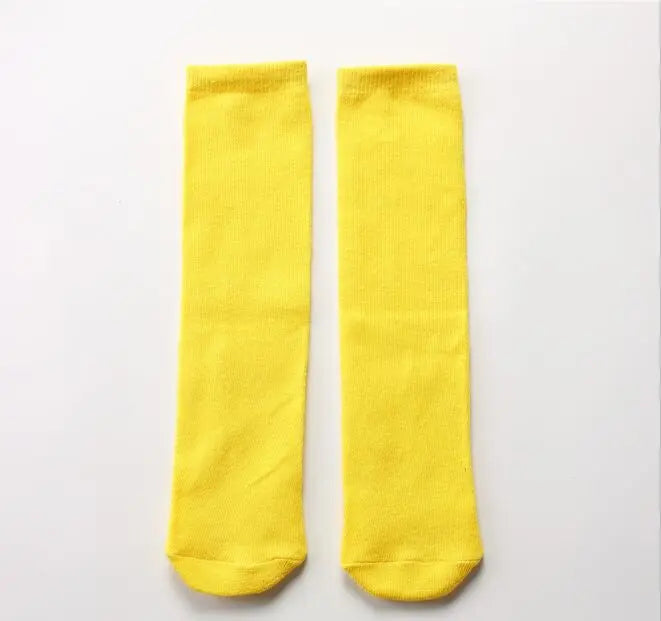 Kids Knee High Cotton Socks