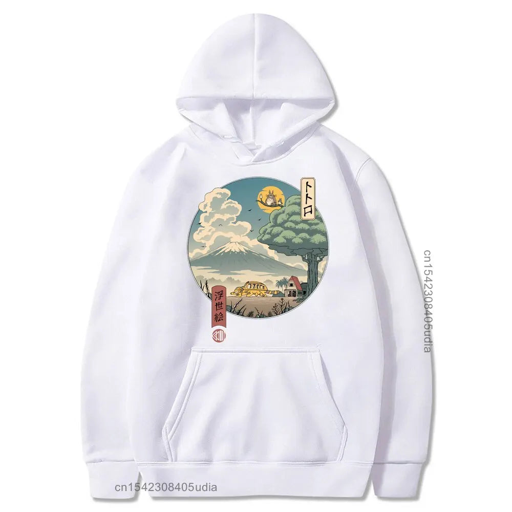 Ukiyo Aesthetic Oversized Pullover Hoodie