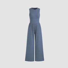 Effortless Wide-Leg Vest Jumpsuit