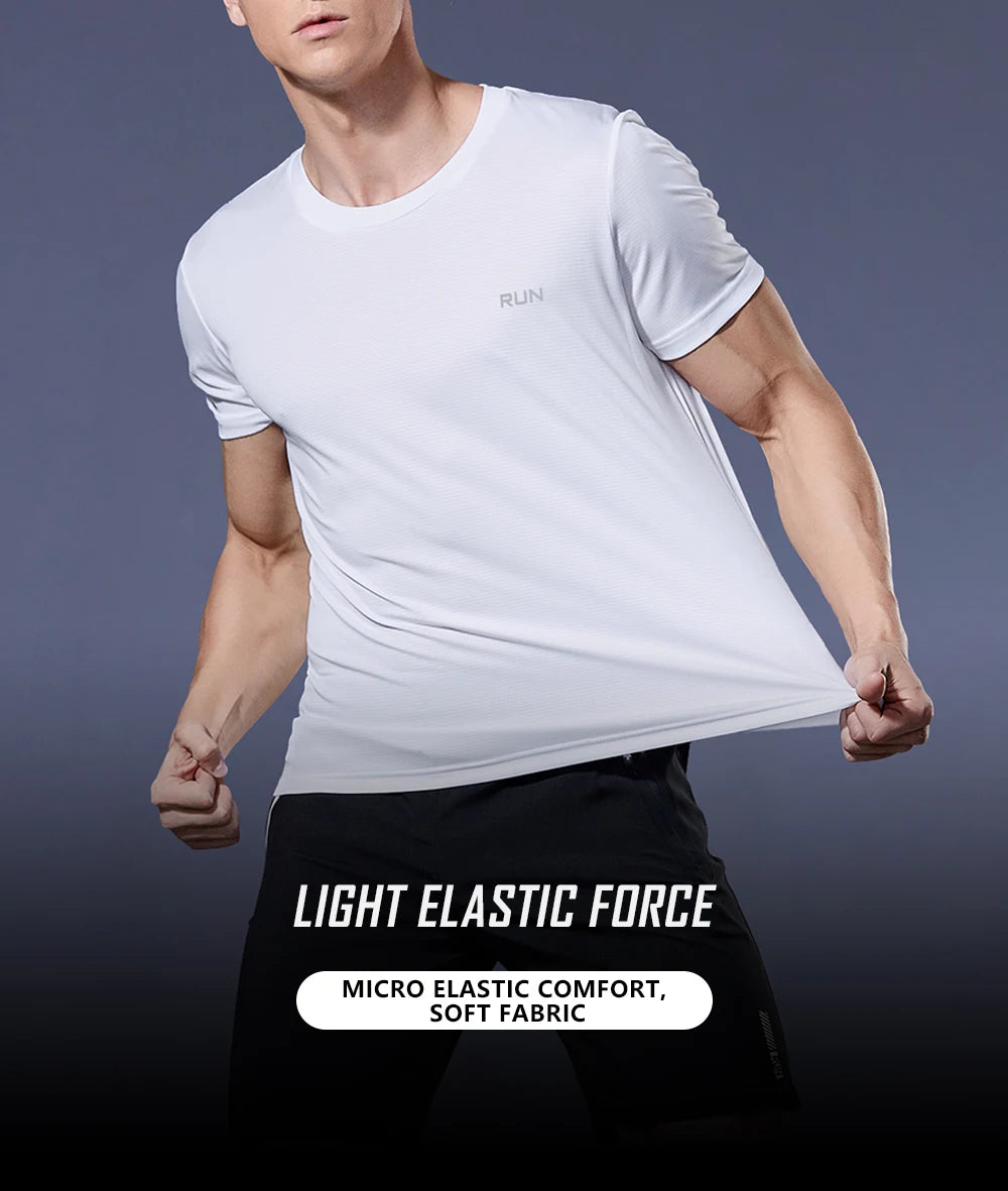 Men's Fitness Gym T Shirts 2020 Shirt Homme Running Men Designer Quick Dry T-Shirts Running Slim Fit Tops Tees Sport Muscle Tee