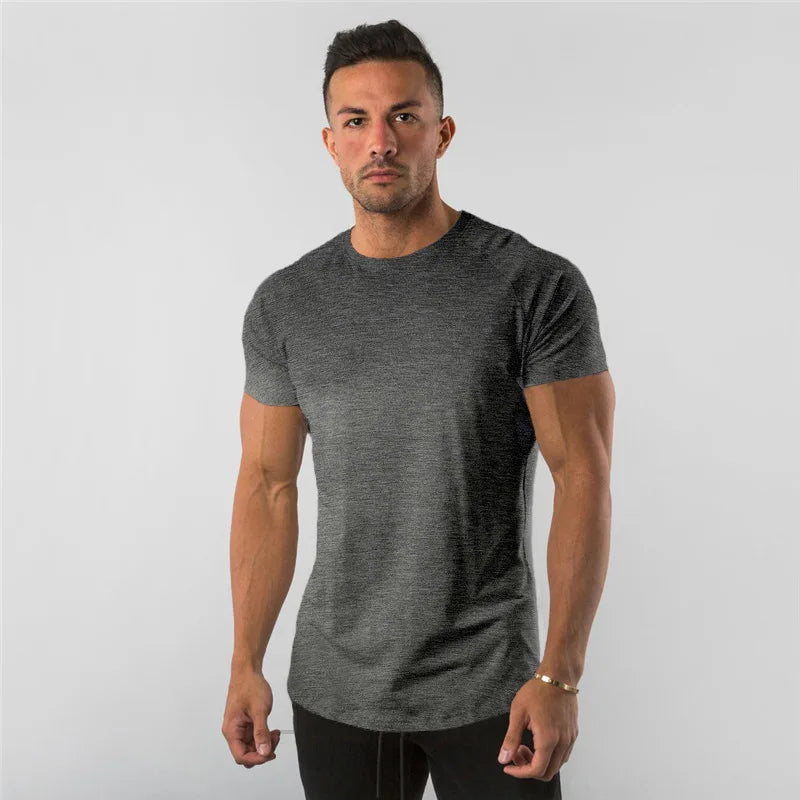 Premium Cotton Stretch Gym Tee