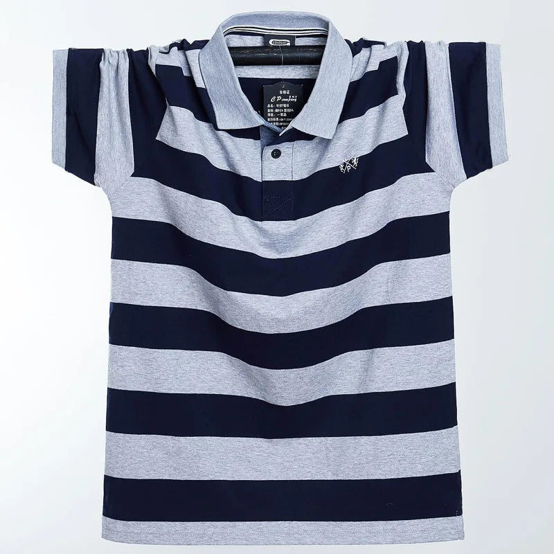 Contrast Stripe Summer Polo Shirt