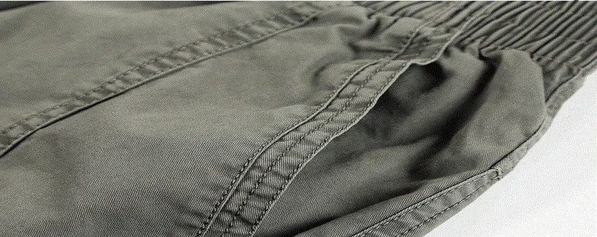 Relaxed Straight Casual Cotton Pants
