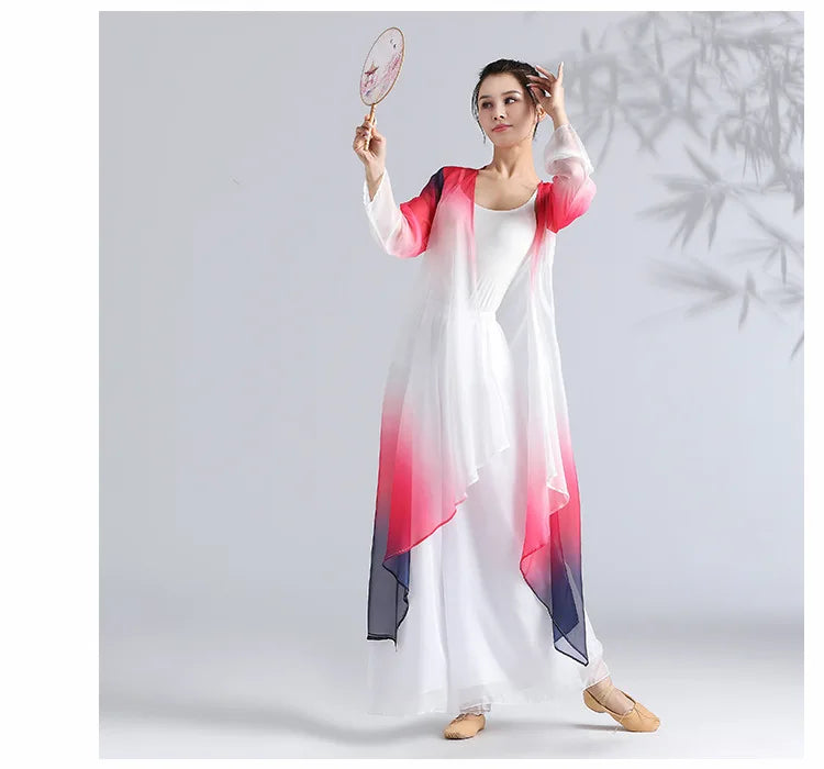 Classical Gradient Chiffon Dance Dress