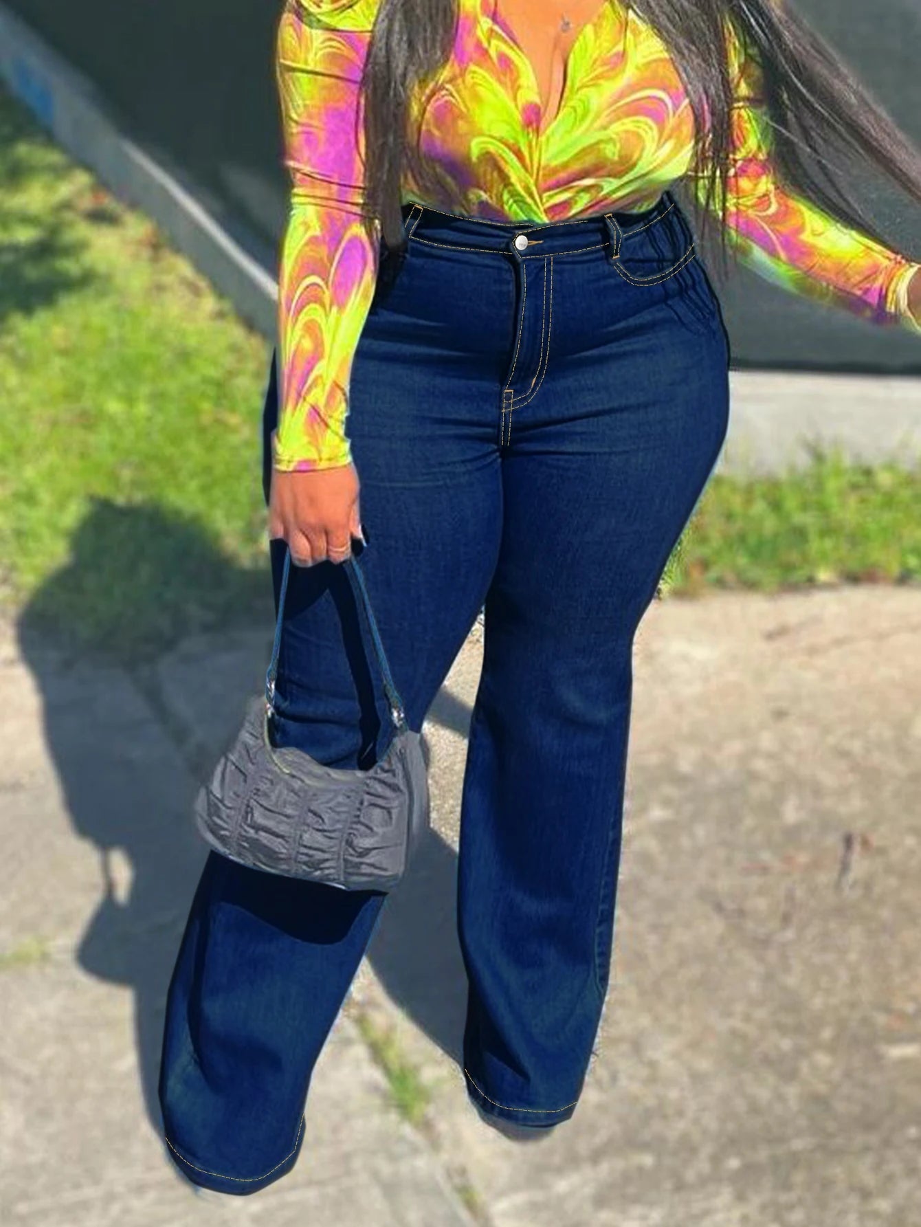 High Waist Vintage Flared Jeans