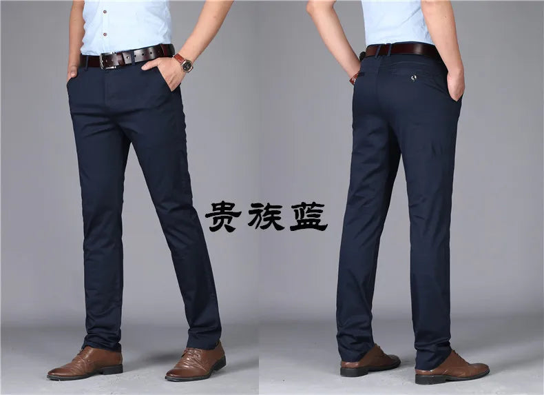 Premium Cotton Business Suit Pants