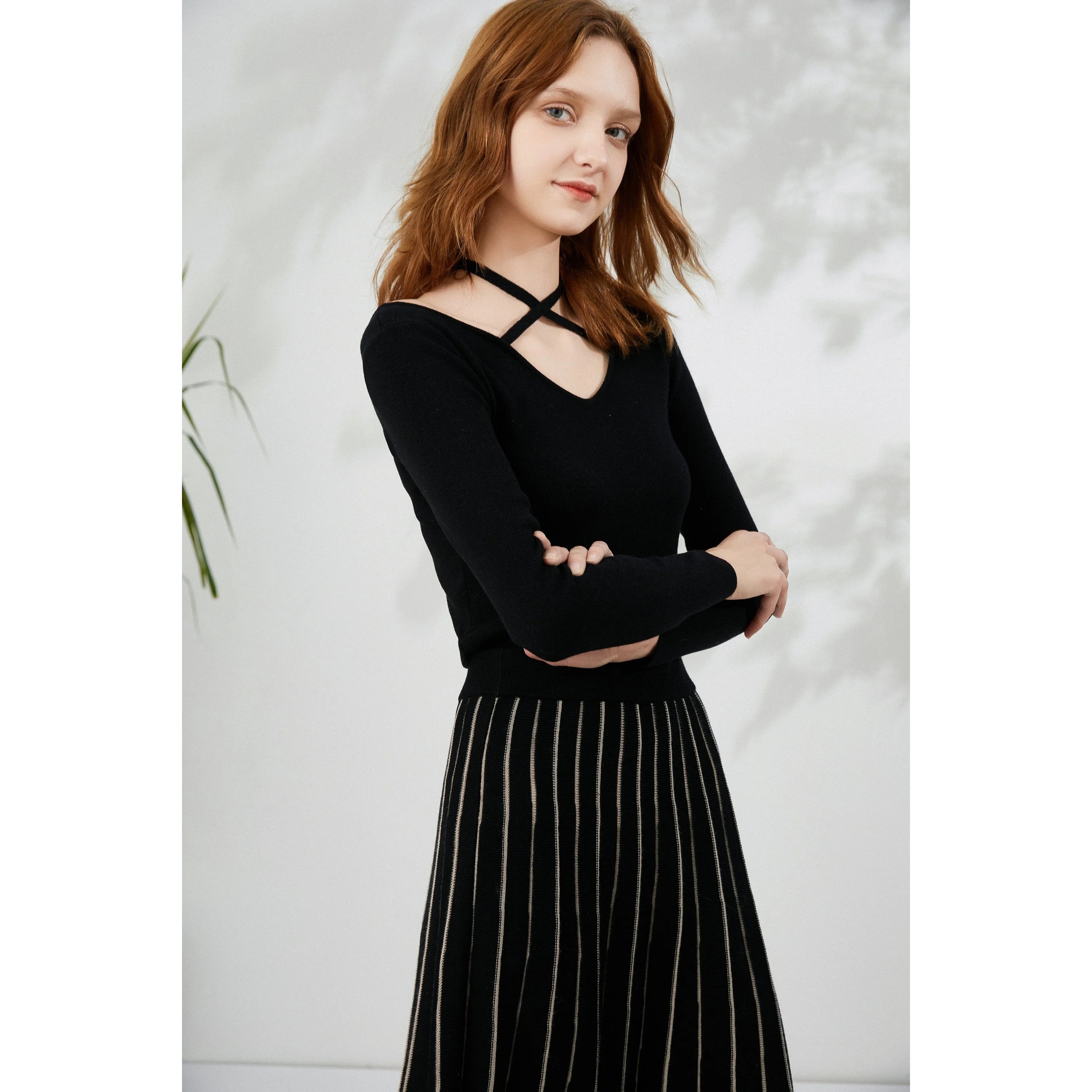 Perrine Black Knit Sweater