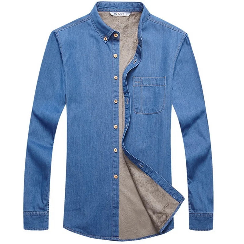 Thick Cashmere Warm Casual Shirt