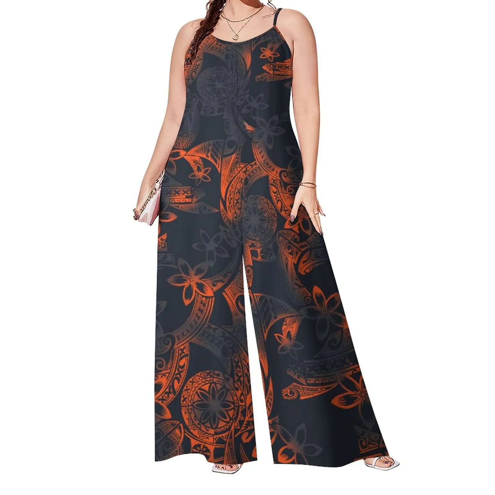 Modern Tribal Print Jumpsuit