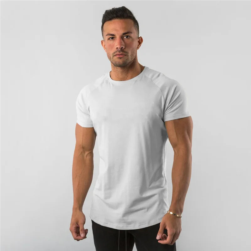 Premium Cotton Stretch Gym Tee