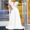 Elegant V-Neck Belted Jumpsuit