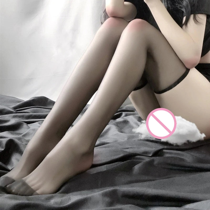 Transparent Breathable Women Thigh Socks