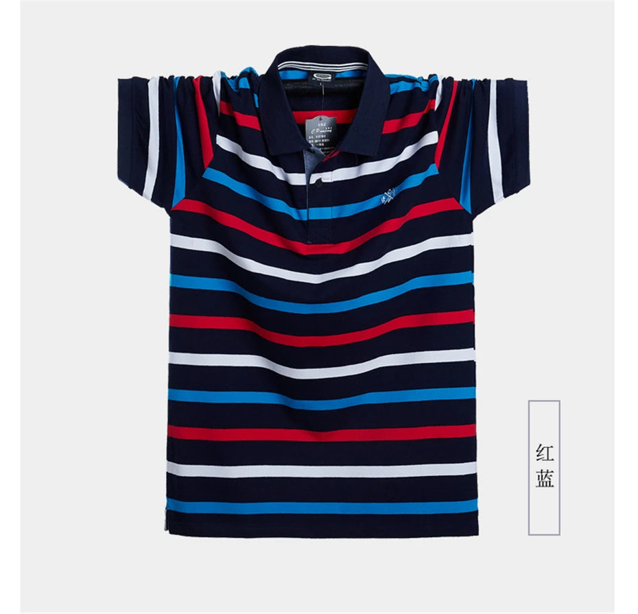 Contrast Stripe Summer Polo Shirt