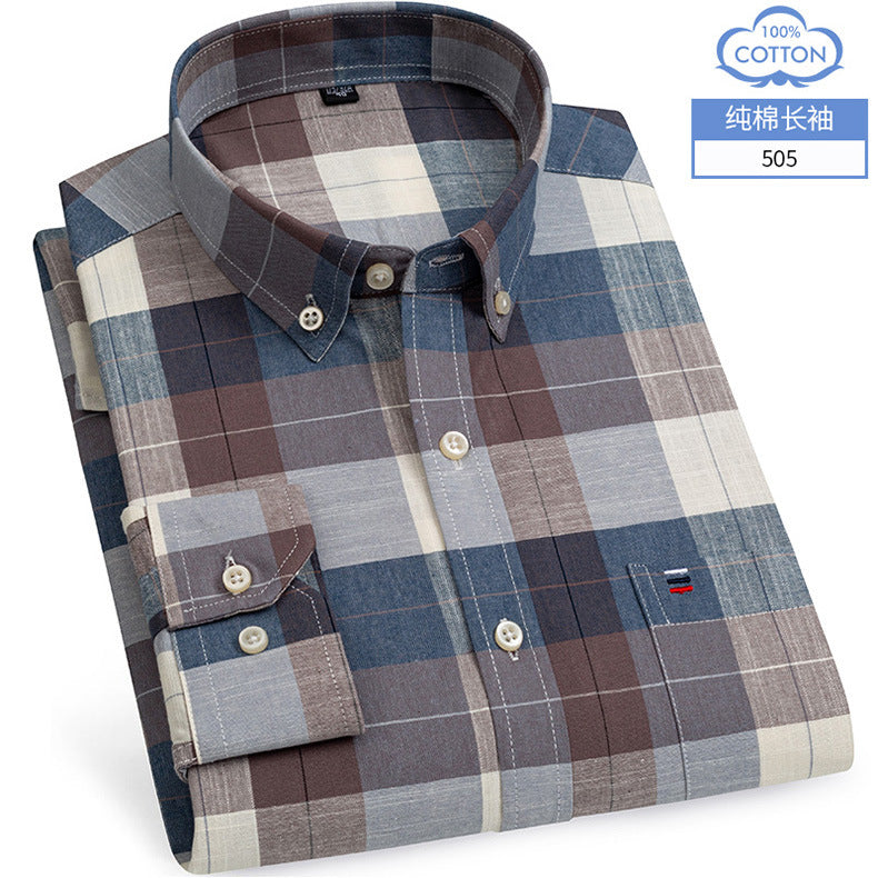 Oxford Striped Cotton Casual Shirt