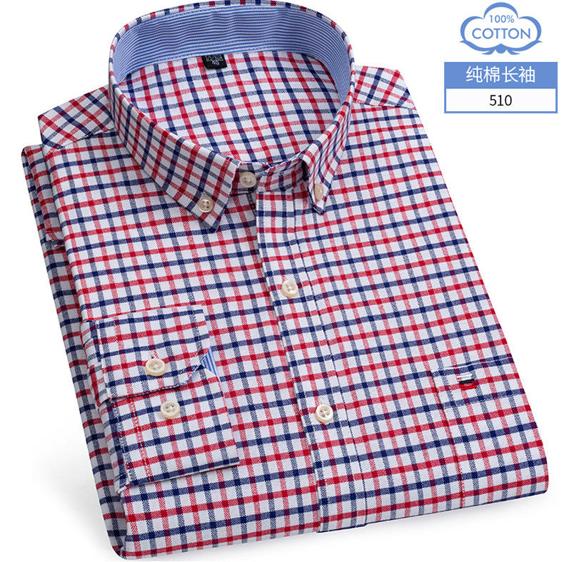 Oxford Striped Cotton Casual Shirt