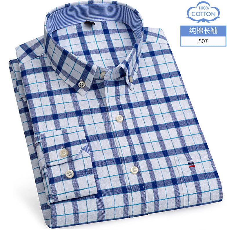 Oxford Striped Cotton Casual Shirt