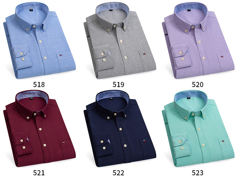 Oxford Striped Cotton Casual Shirt