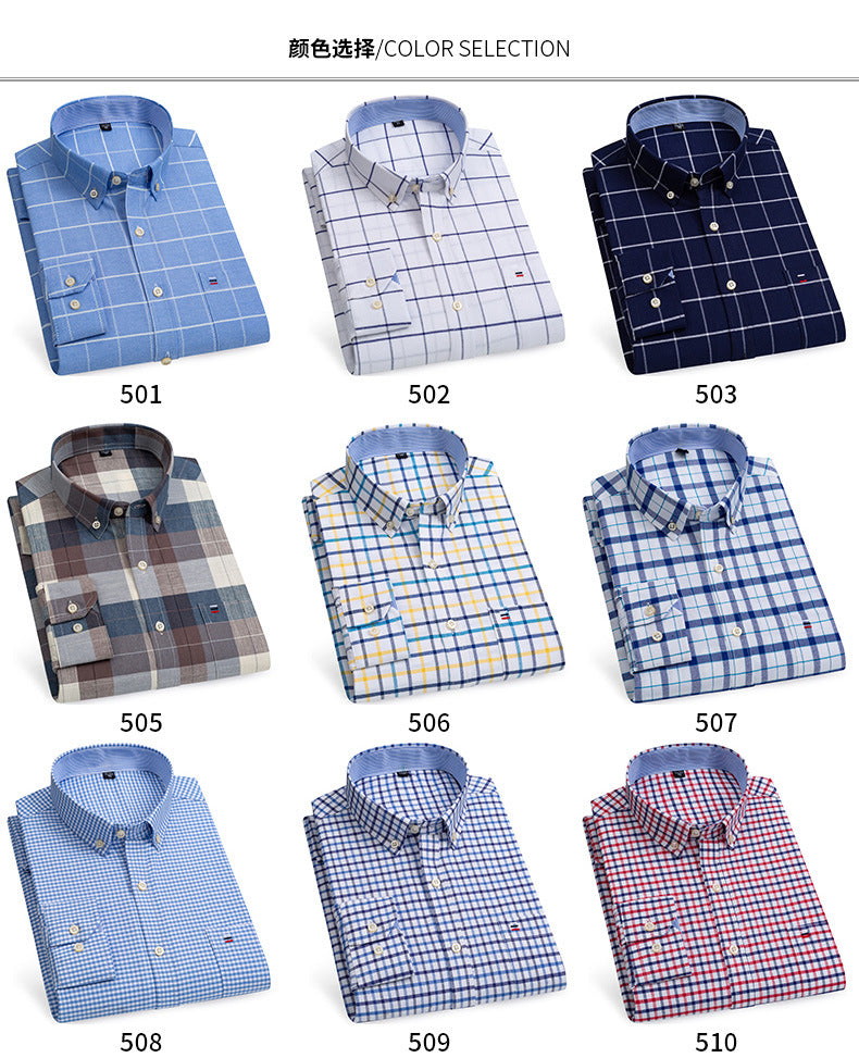 Oxford Striped Cotton Casual Shirt