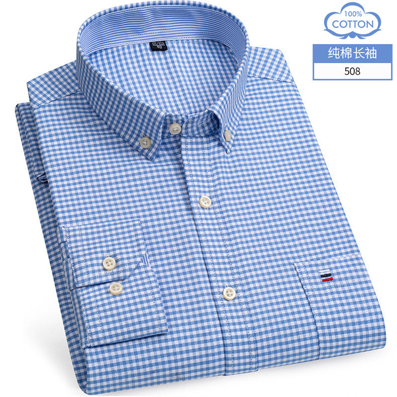 Oxford Striped Cotton Casual Shirt