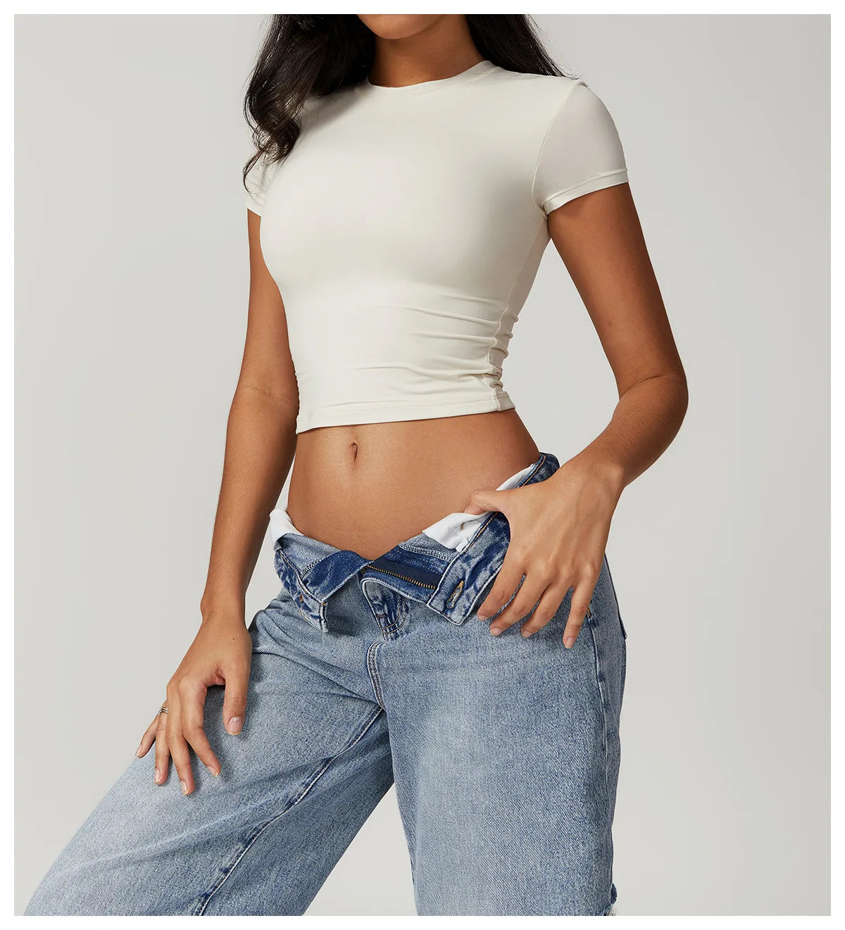 Yoga Shirts Women Sexy Exposing The Navel Short Sleeve Workout Crop Top Gym Top Fitness Running Workout Sport T-shirts Yoga Wear