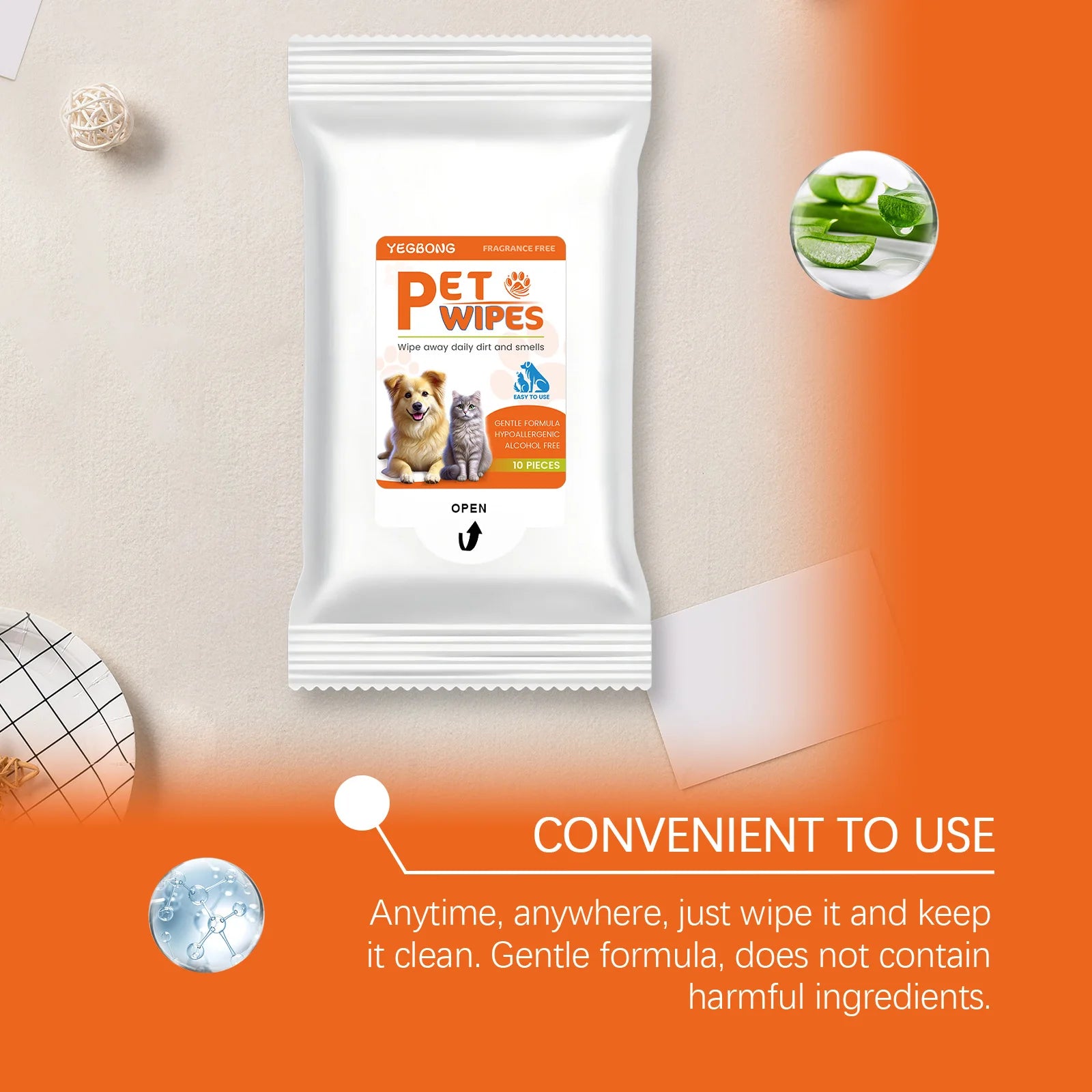Skin-Friendly Tear Stain Wipes