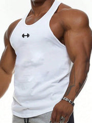Men's Quick Dry Gym Tank Top Sleeveless Breathable Workout Shirt Fitness Muscle Tee for Training Running Summer