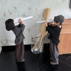 Kids Solid Long Sleeve Tee