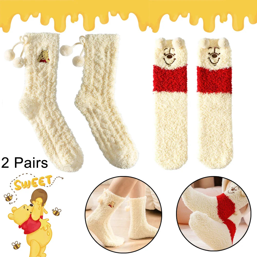 Disney Pooh Cute Cotton Socks