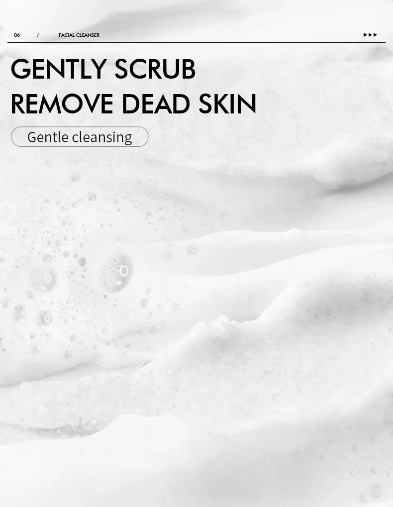 LAIKOU Men Face Cleanser 50g Deep Cleansing Oil Control Anti Acne Refreshing Moisturizing Facial Wash For Men Skin Care