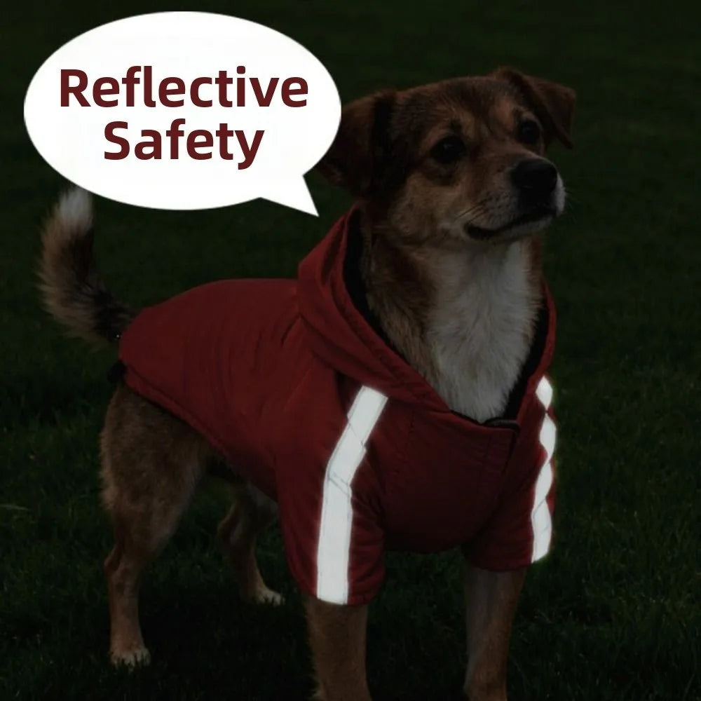 Windproof Reflective Winter Dog Coat