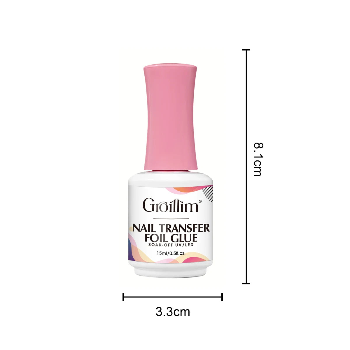 Nail Art Foil Glue, a Nail Glue Transfer Adhesive for Foil Stickers, Suitable for DIY Nail Art, Requires LED Lighting.
