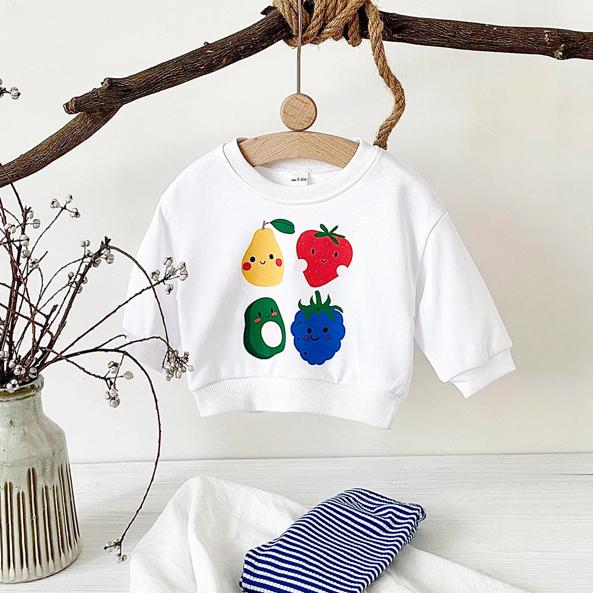 Fruit Print Baby Outfit Set