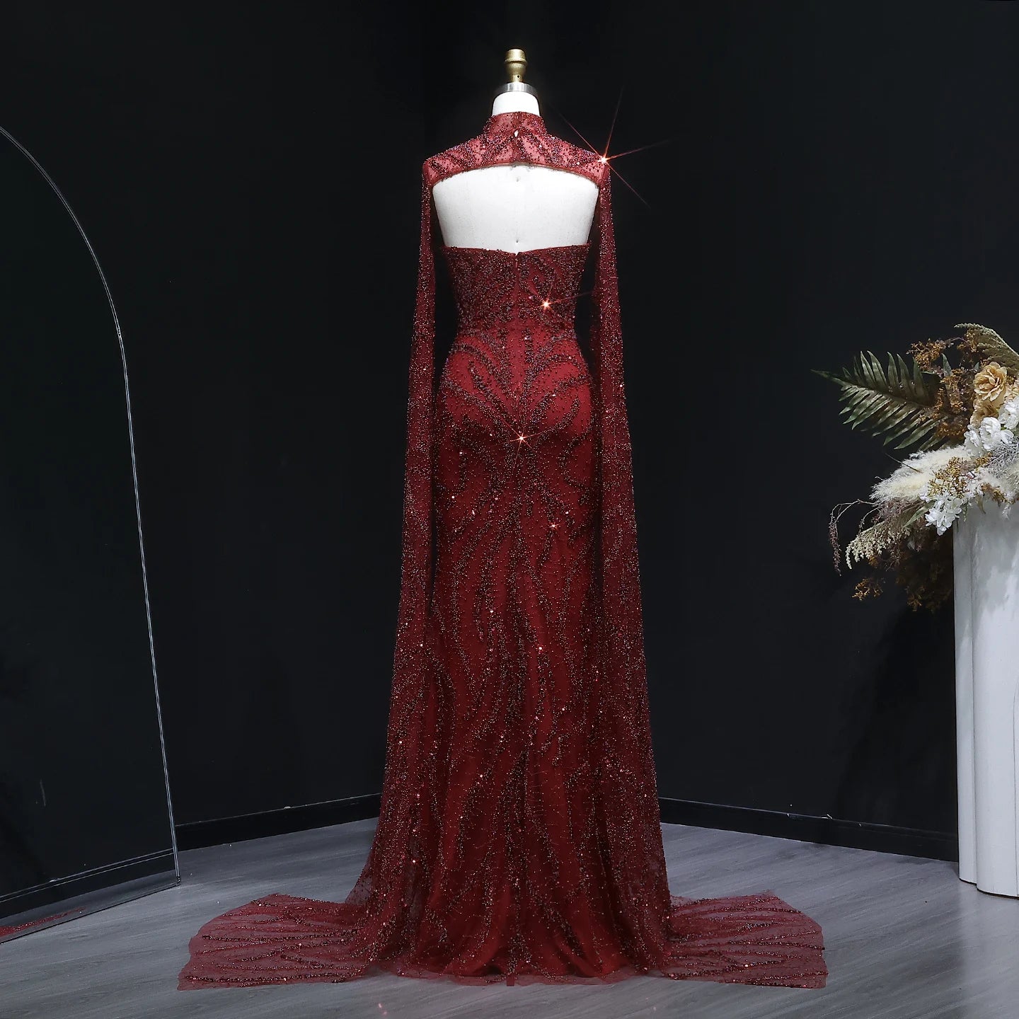 Sharon Said 2026 Luxury Evening Party Gowns Women' s Wedding Prom Dresses with Flowing Sleeves Elegant Mermaid SS663 Customized