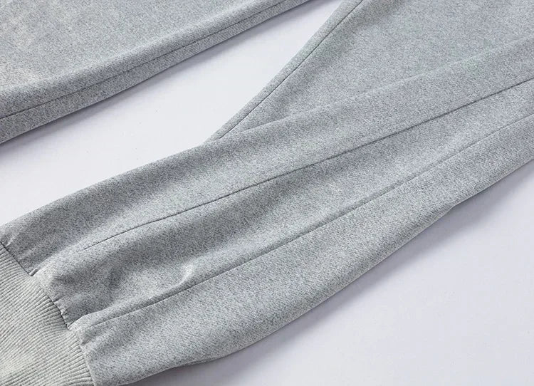 Men'S Casual Joggers with Elastic Drawstring Waist & Cuffed Ankles - 100% Polyester Knit, Loose Fit Print Athletic Pants for Gym