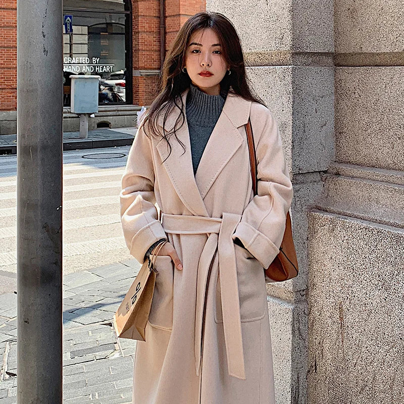 Double Faced Wool Korean Coat