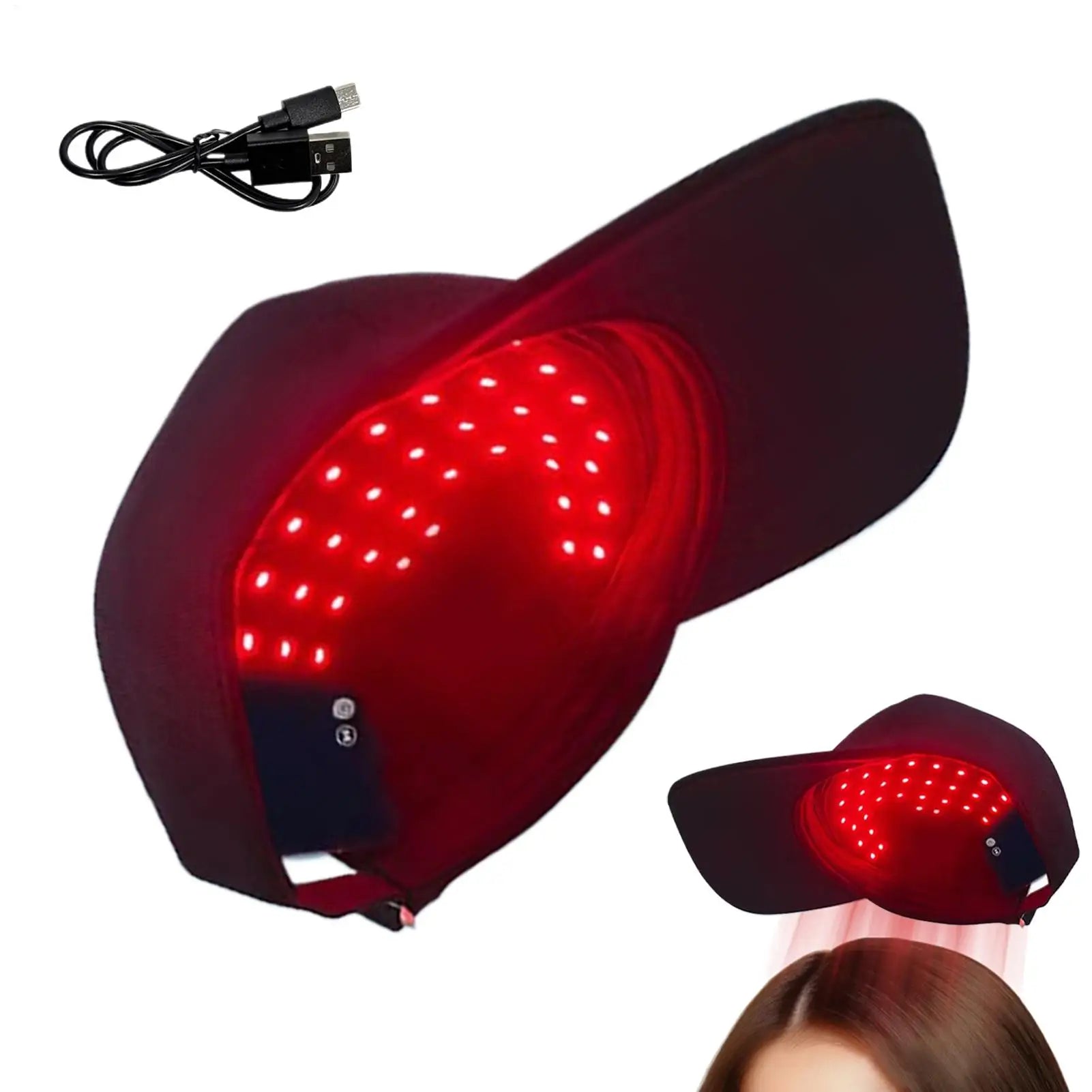 Electric Hair Hat Hair Thickening Hat Hair Care Supplies For Moisturizes And Repairs Dry Damaged Frizzy Hair Heating Hair Hat