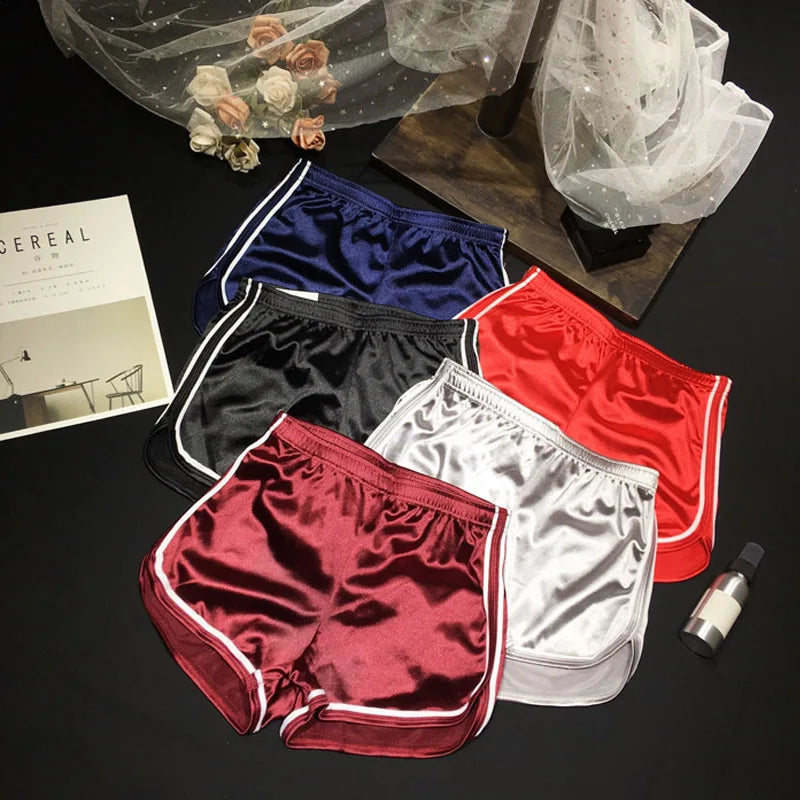 Women Shorts Summer Silk Slim Beach Casual White Shorts Hot