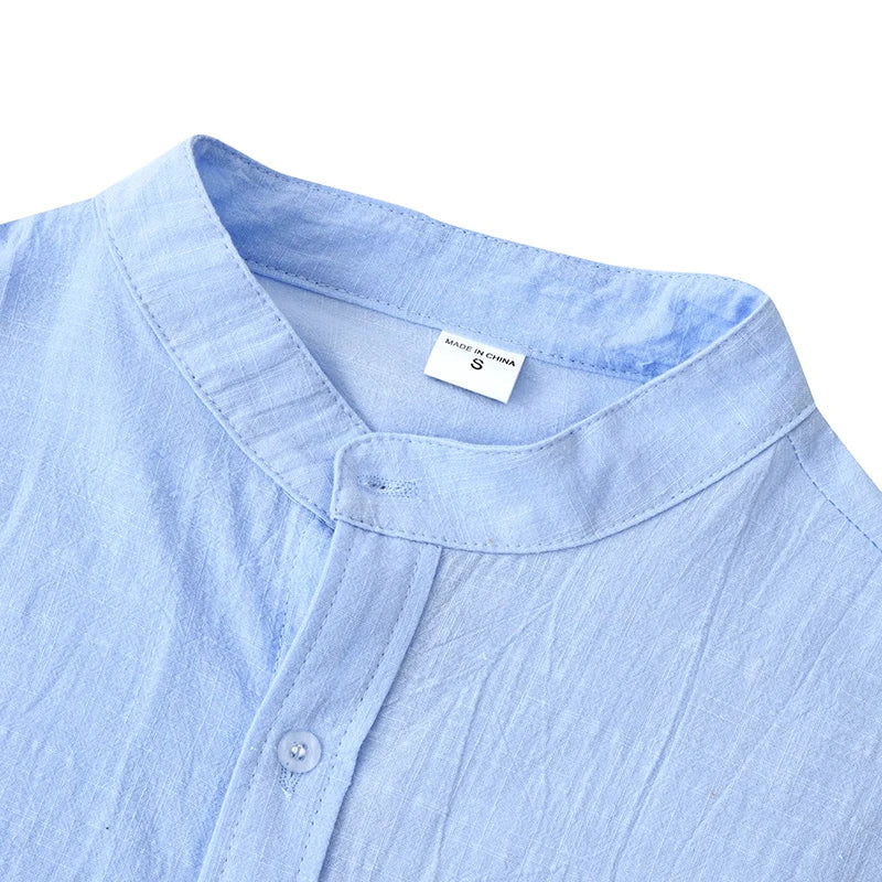 Button Mock Neck Long Sleeve Top