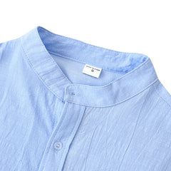 Button Mock Neck Long Sleeve Top